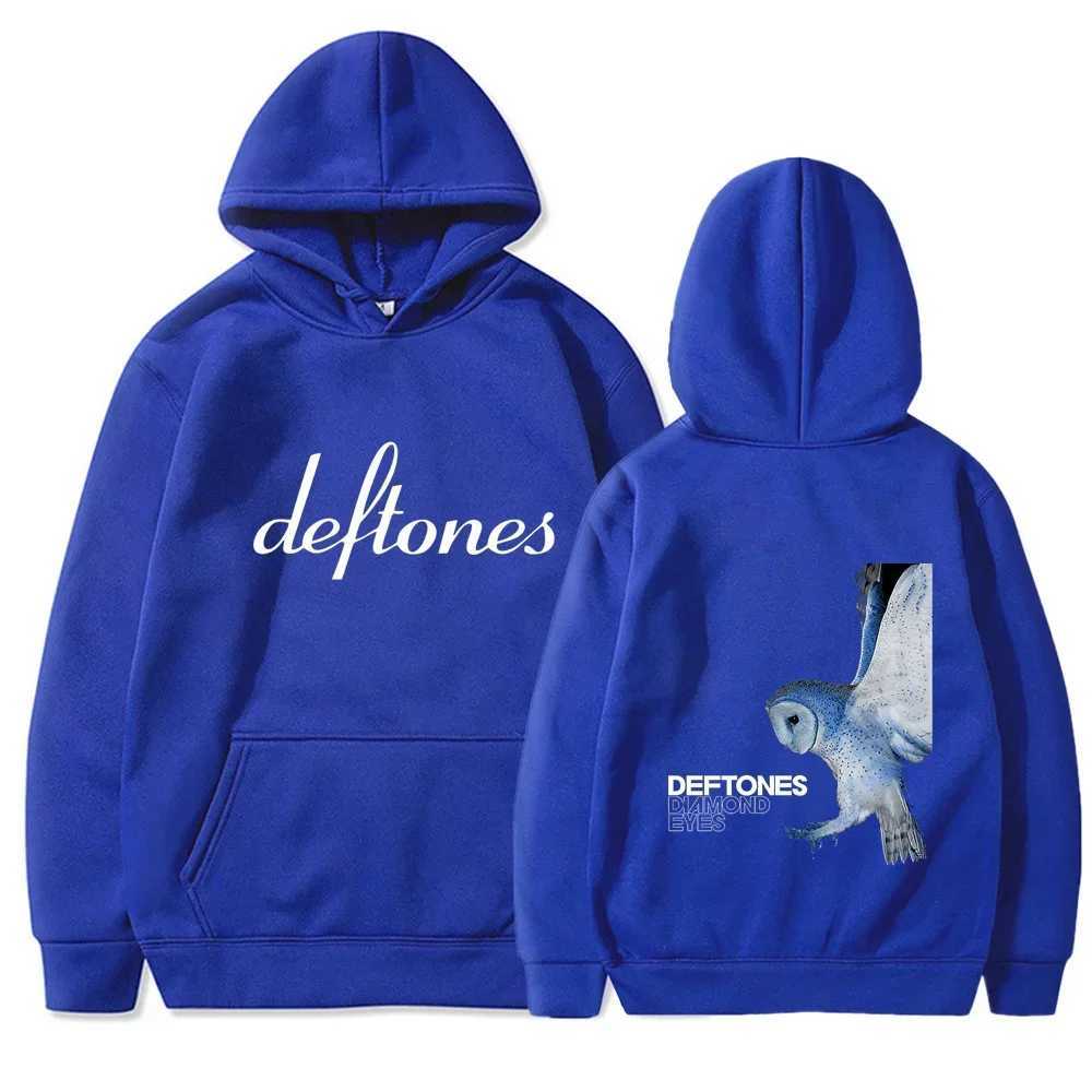 2025 Deftones Hoodie Autumn Winter Casual Loose ONeck Long Sleeve Hoodie Men Women Fashionable Warm Fleece Sweatshirts Unisex J251014