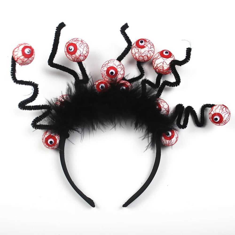 New Halloween Horror Eyeball Hair Band Ornament Adult Childrens Eyeball Hair Clasp Ghost Festival Party Props Headband Dress Up C251014