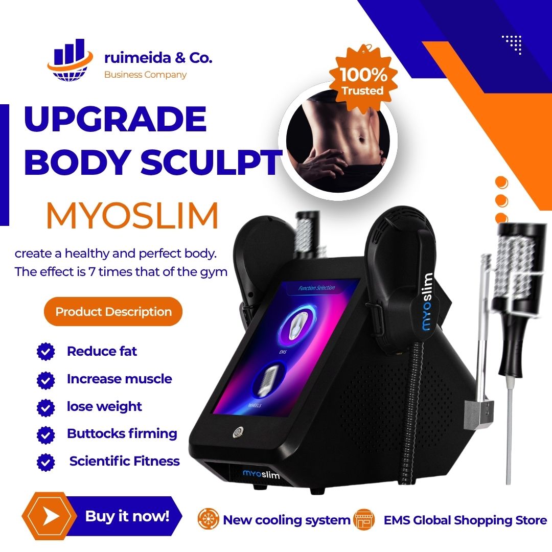 Professional EMS Roller Body Sculpting Machine MYOSlim 2 in 1 360° Fat Reduction Improve Body Shape Tighten Skin Weight Loss Device
