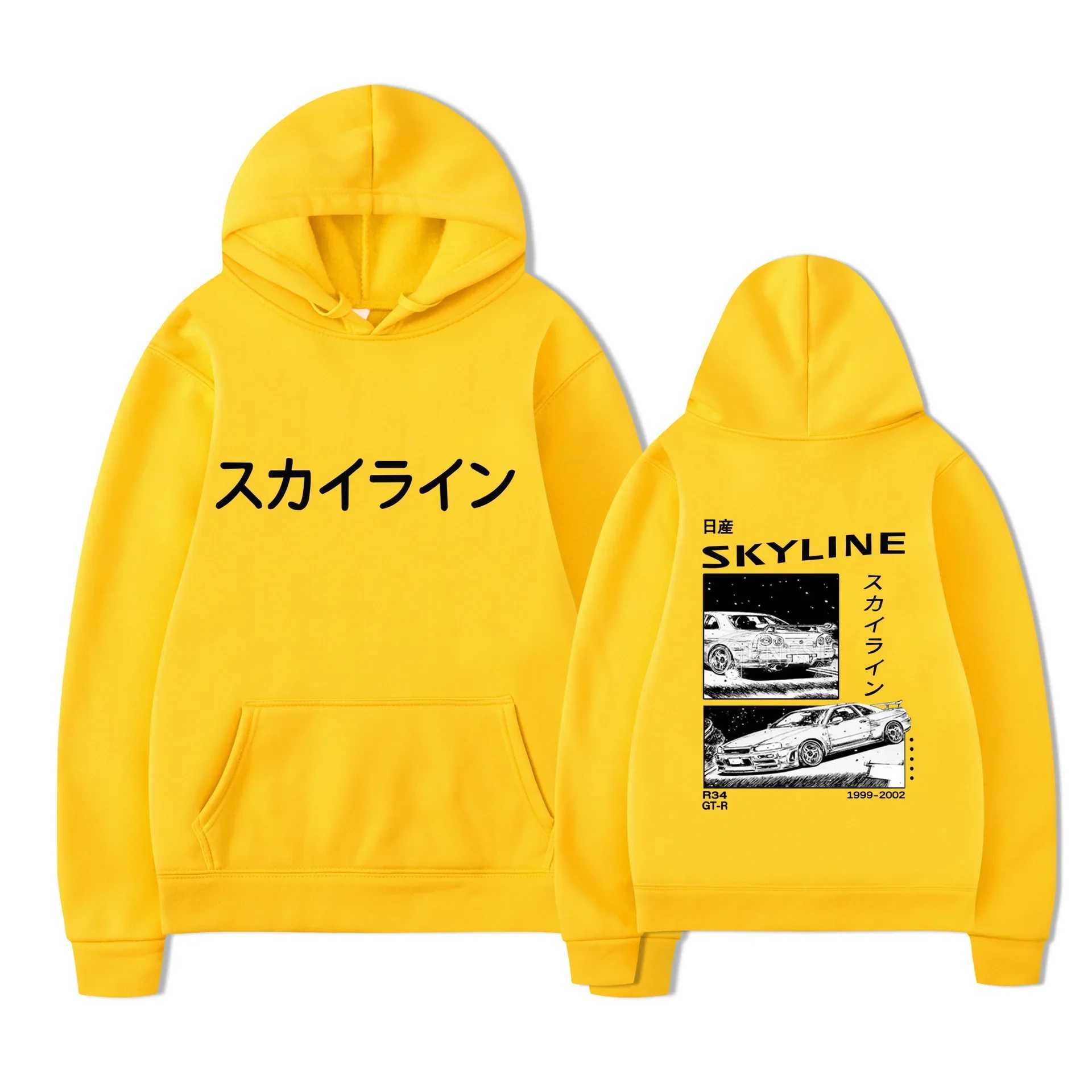 Anime Drift AE86 Initial D Double sided Street Fashion Casual Hoodies for Men and Women J251014