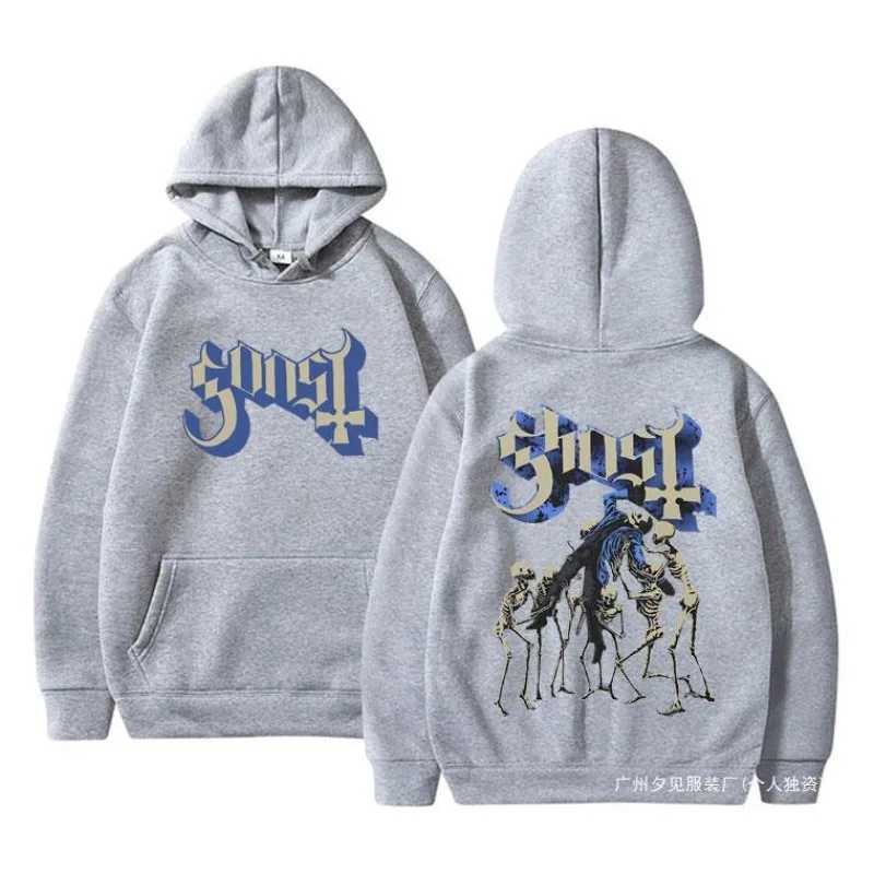 Rock Band Ghost Hoodie Skeleton Graphic Hoodies Men Vintage Hoodies Women Men Long Sleeve Hooded Sweatshirts Unisex Cool Casual J251014