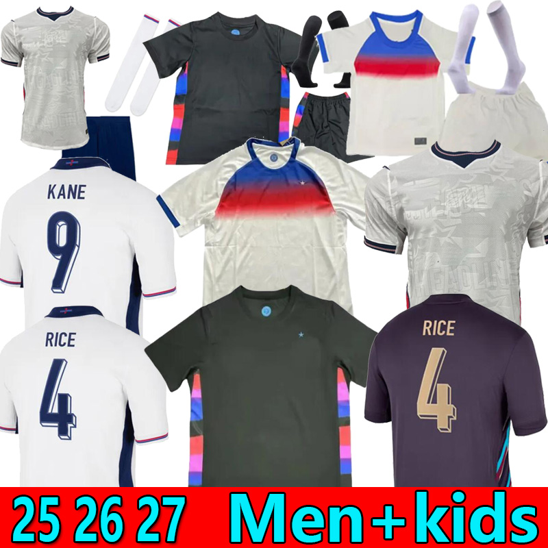 S-4XL Angleterre 2026 soccer jerseys Women Home away 25 26 27 ENglAndS football shirts men kids sets SAKA KANE BELLINGHAM FODEN PALMER RICE kits Football shirt kids Top