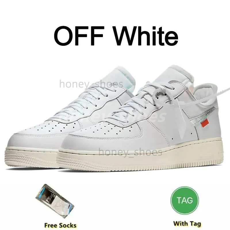 Designers 1 07 ForC Casual Shoes Trainers Men Women Low All White Pure Black Wheat Skateboard ONE Leather Tennis Sports Jogging Shoe High Running Sneakers H14