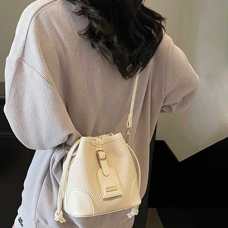 Wen Ctrast Color Handle Bucket Bag Summer Versatile Crossbody Bags Korean Style Daily Cmuting Shoder Purse D251014