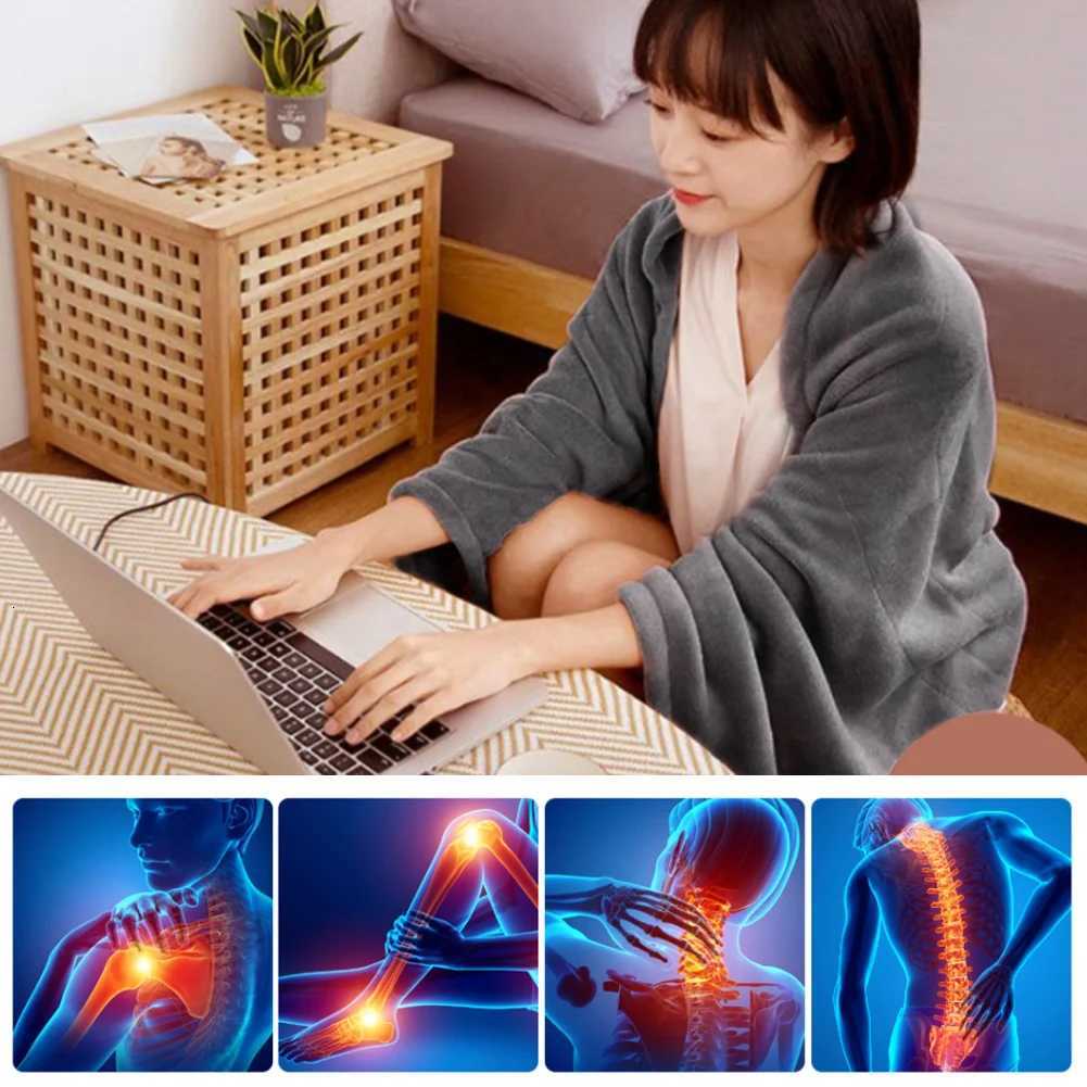 Electric Blanket 220V110V Heated Throw Blanket Flannel Blanket Mattress 2 Heat Settings With Switch Winter Body Warmer 150x65cm Y251014