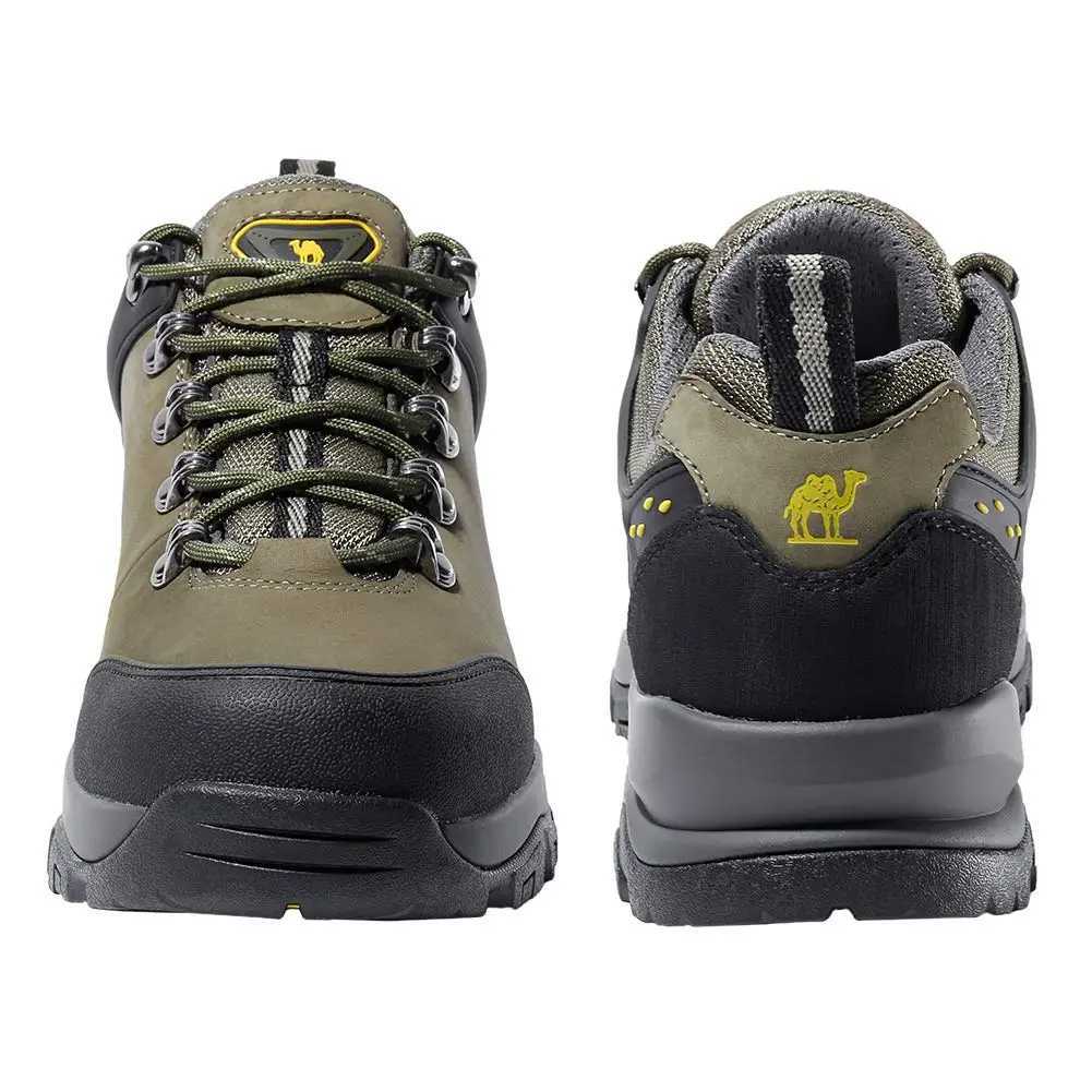GOLDEN CAMEL Hiking Shoes for Men Waterproof Outdoor Lowtop Hiking Boots Leather Mens Trekking Shoes Walking Male Sneakers New C251014