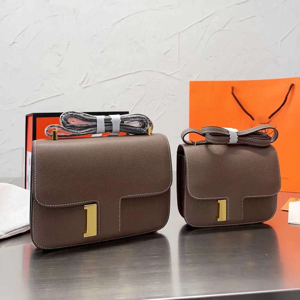 2026 H-Style Fashion Designer Messenger Bag Constance Women's Luxury Shoulder Bag 10A Series High-Quality Leather Crossbody Bag 51a e7