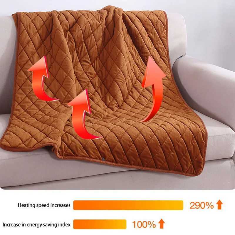 5V USB Large Loose Electric Blanket Powered By Power Bank Winter Bed Warmer Heated Sofa Blanket Body Heater Bed Warmer Mat Y251014