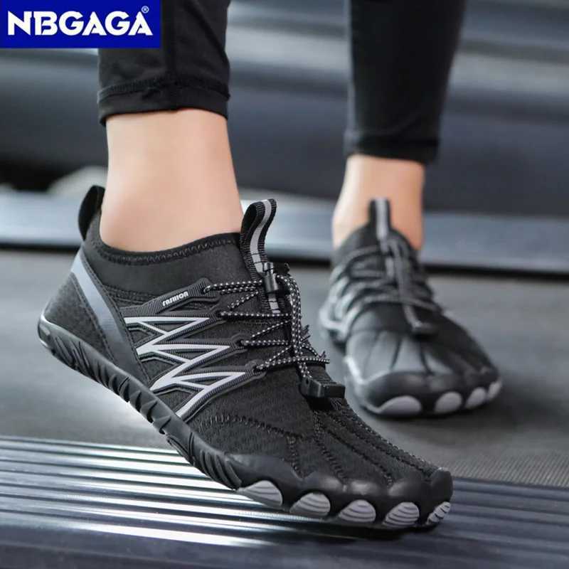 Men Water Sports Shoes Quick Dry NonSlip Five Finger Shoes Outdoor Wading Swimming Barefoot Aqua Shoes Lightweight Sneakers C251014