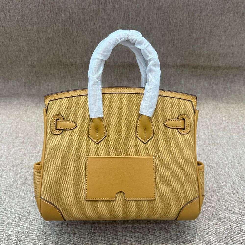 Luxury bag Fashion Top Layer Swift and Canvas Women s BK Cargo Genuine Leather Handbag Casual Bag Trendy