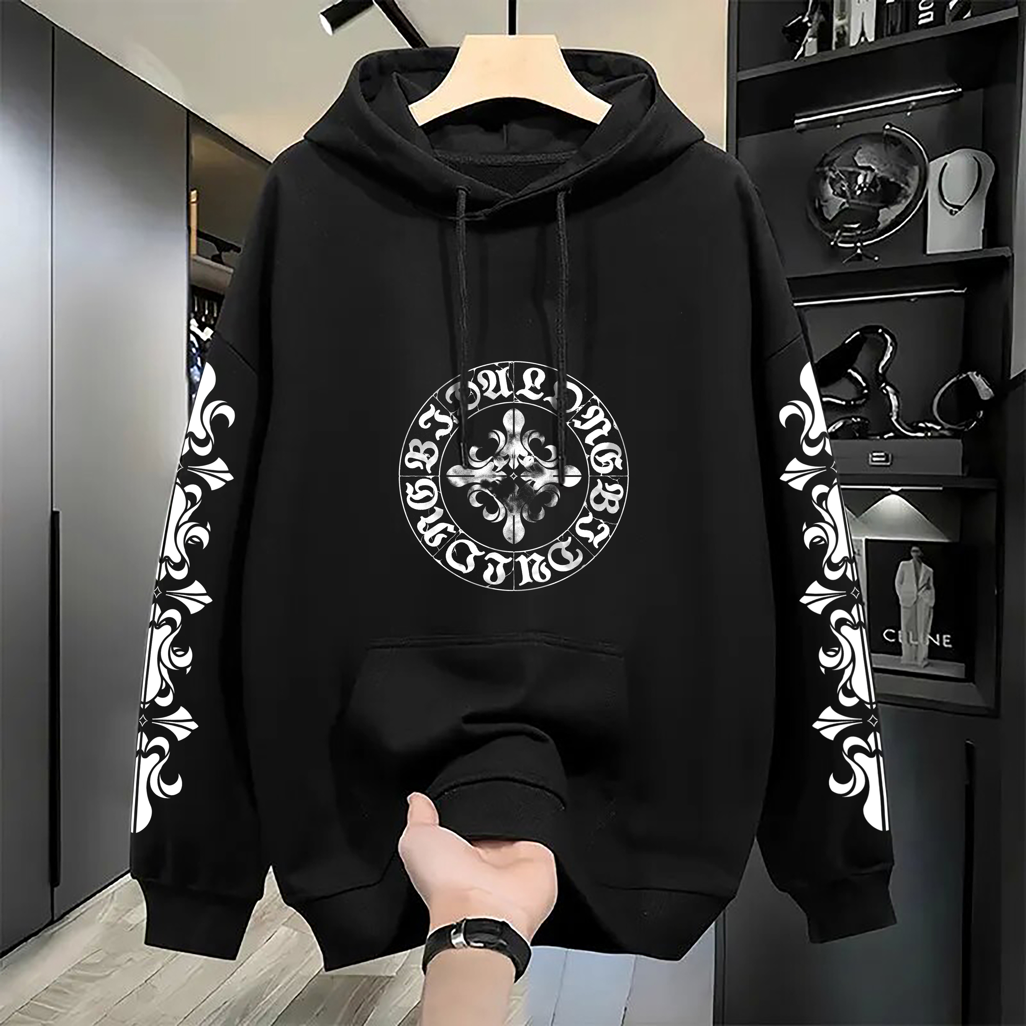 Men's Hoodies Men Luxury Cotton Women Unique Printed Hooded Sweatshirts Assorted Abstract Miami Angel Art Patterns Street Fashion Picks