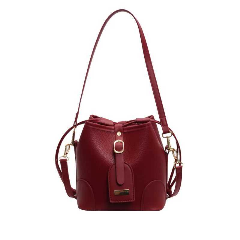 Casual Cmuter Large Capacity Shoder Bag Simple Fiable Korean Style Sling Bag Wen Minimalist Design Bucket Bag D251014