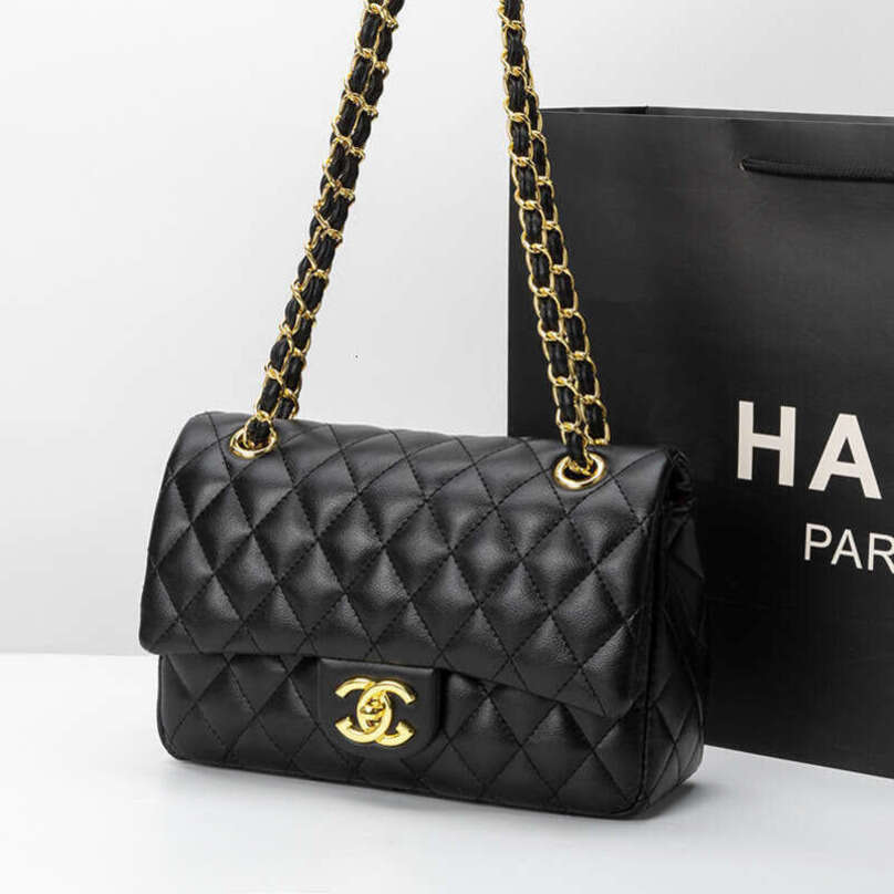 designer bag Luxury bag CF Classic Quilted Versatile Genuine Leather Crossbody Small Chanel Style High-end Texture Women's Bag