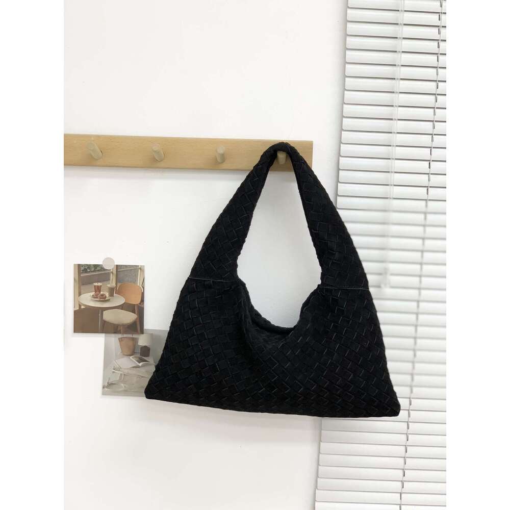Luxury bag Genuine Leather Woven New Suede Dumpling Large Capacity Handbag Cowhide Single Shoulder Underarm Bag for Women