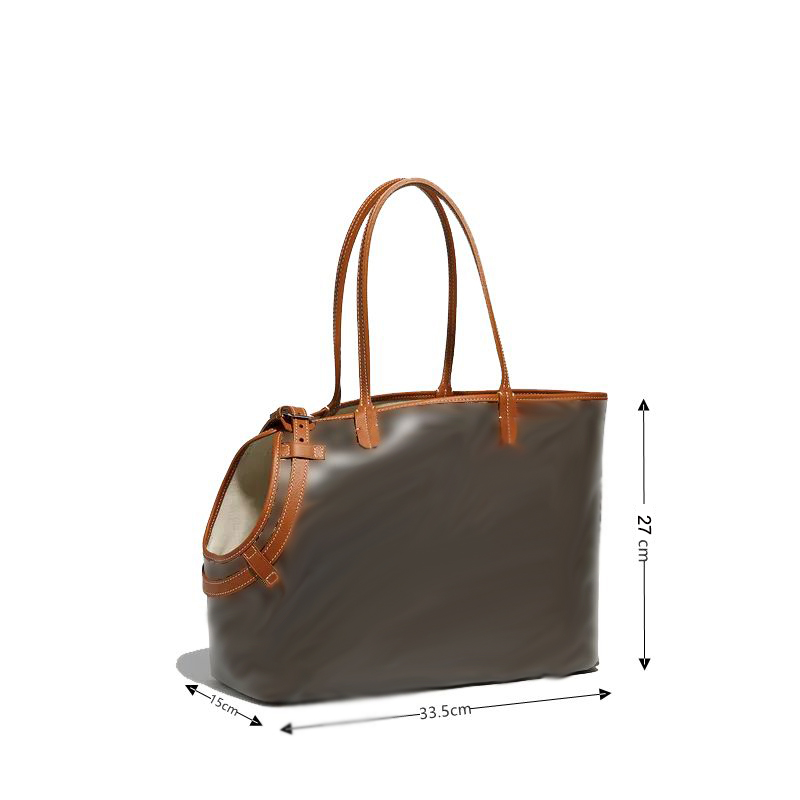 Designer Dog Carrier Purse, Portable Travel Dog bag, Sided Tote Carrier for Small Animals, Leather Travel Bag Ideal for Shopping, Outdoor Hiking, Walk