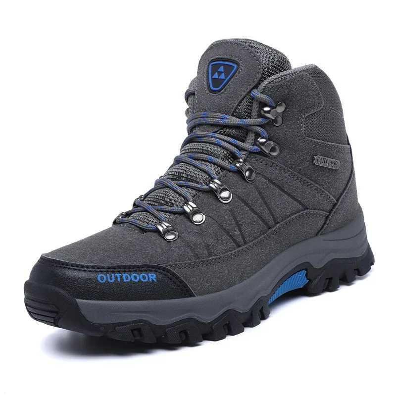 2025 Plus Size Couples Outdoor Mountain Desert Climbing Shoes Men Women Ankle Hiking Boots Fashion Classic Trekking Footwear C251014