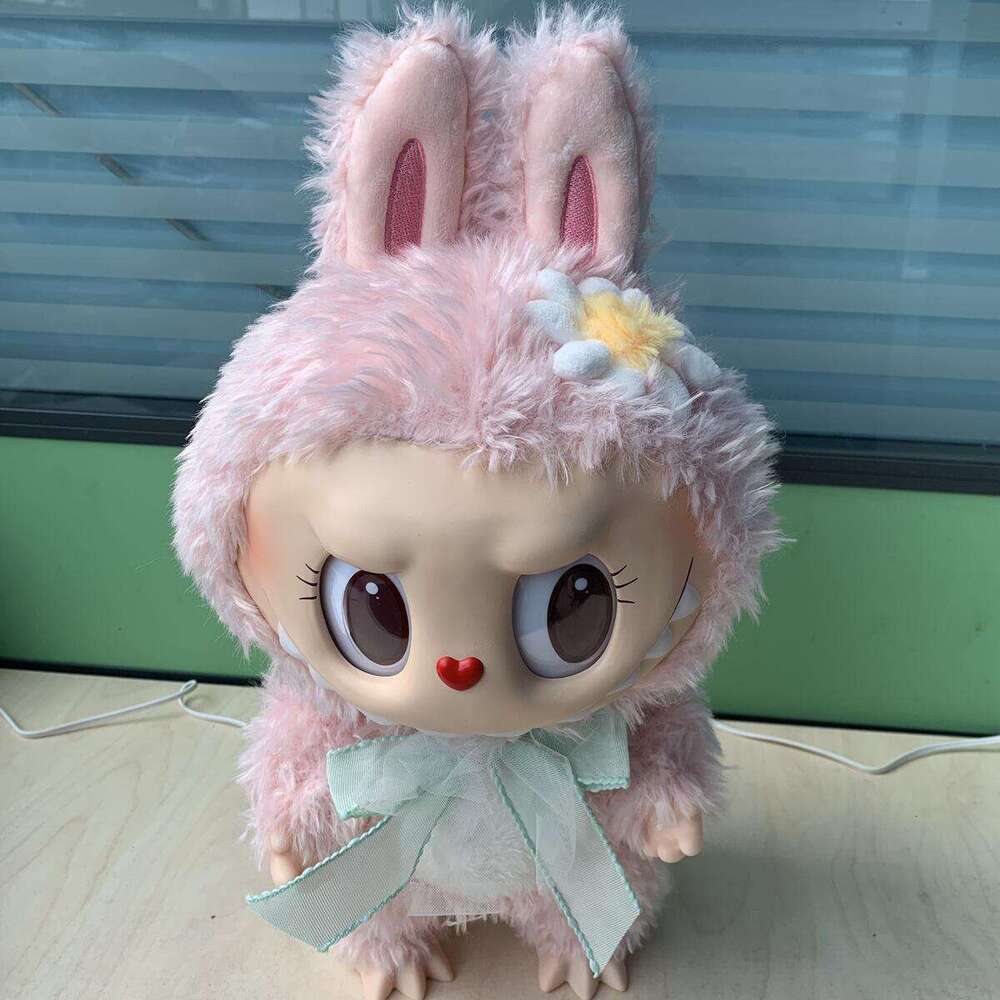 38Cm Pink Plush Doll Mokoko Close To Sweet Big Labubu Doll Sweetheart Series V1 In Stock