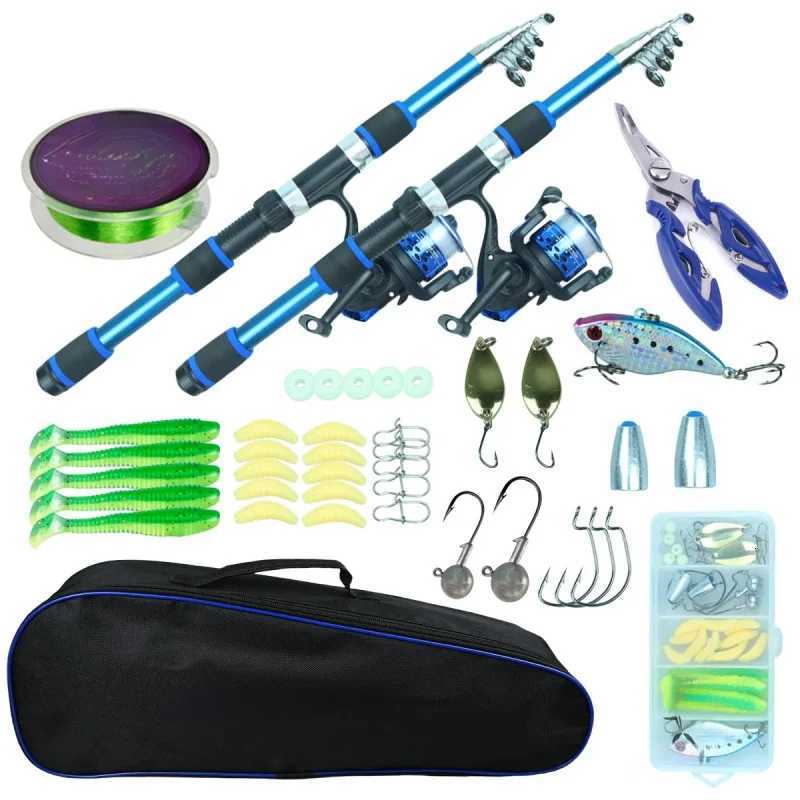 BRAVMACK Fishing Rod and Reel Combo with Fishing Line Tack Bag Multifunctional Fishing Pliers Box Fishing Accory Y251014