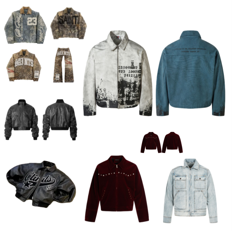 Men's Jackets Retro Camouflage Leaf Jacket Y2K Coats Mens Womens Harajuku Hip Hop Letter Patchwork Oversized Pearl Red Suede And Black Multi-pock