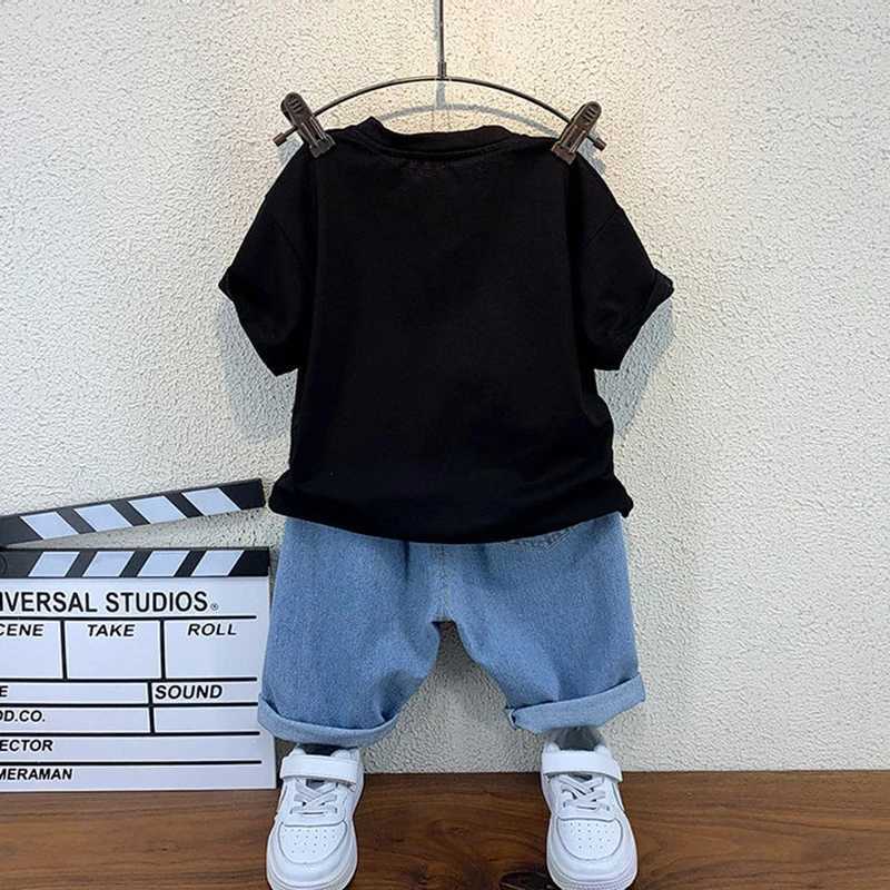 New Selling Summer Baby Boys Clothing Sets Tops bear Tshirt Short Pants 2 Pieces Set Kids Girls Age 2 3 4 5 6 7 8 9 10 Years X251014