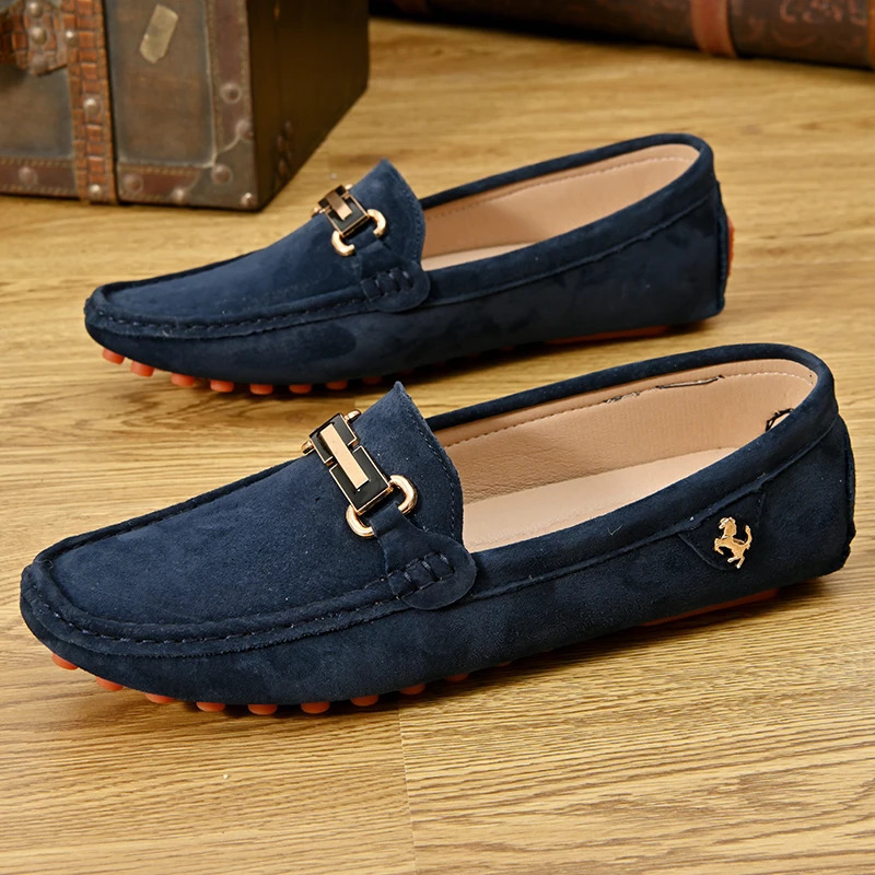 MAEDEF Size 48 Loafers Men Fashion Leisure Leather Shoes Slip on Soft Comfortable Nonslip Driving for 251014