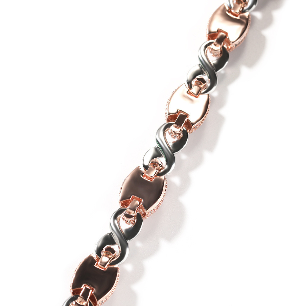 Hip Hop Rap 13mm Red Eyed Infinite 8-character Chain Trendy Male Necklace Jewelry ddmytues