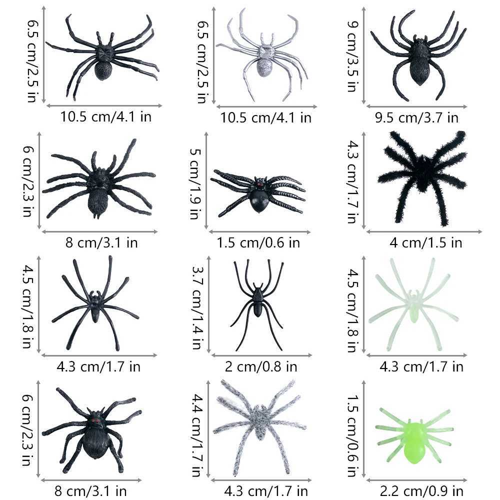 Restic Plastic Fake Bug Trick Toys Insects Halloween Prank Toy Cockroaches Spiders Worms Kids April Fools Day Prank Gifts C251014