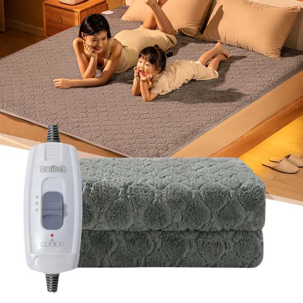 15M Plush Electric Blanket Winter Warm Throw Velvet Body Warmer Thermal Blanket Heated Mat Grey Electric Heating Pad for Bed Y251014