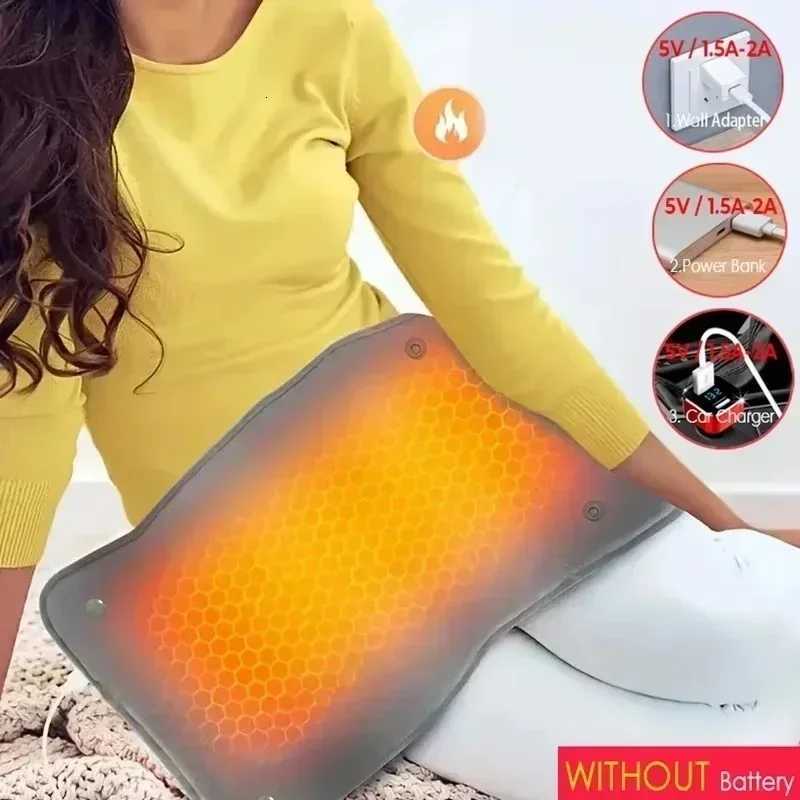 New Graphene Quick Heating Warming Pad with Adjustable Temperature and Timing USB Power Supply Office and Home Warming Handbags Y251014