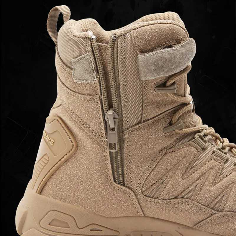 CHRLCK Waterproof Hiking Shoes Outdoor NonSlip Hiking Shoes Men Breathable Tactical Shoes Breathable Mountaineer Hunting Boots C251014