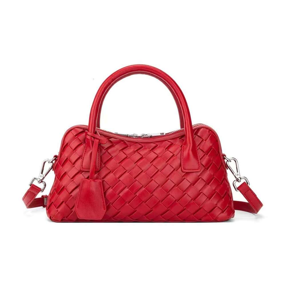 Luxury bag New Handmade Bowling Ball Woven High end Fashion Women s Handbag Tote Shoulder Crossbody Bag
