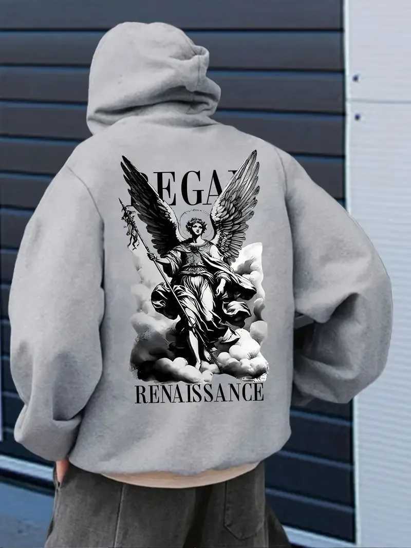 The new mens sweatshirt for Spring and Autumn 2025 is comfortable soft and casual featuring roller skating and street wear J251203