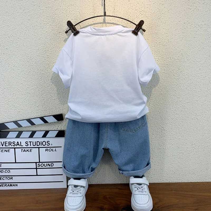 New Selling Summer Baby Boys Clothing Sets Tops bear Tshirt Short Pants 2 Pieces Set Kids Girls Age 2 3 4 5 6 7 8 9 10 Years X251014
