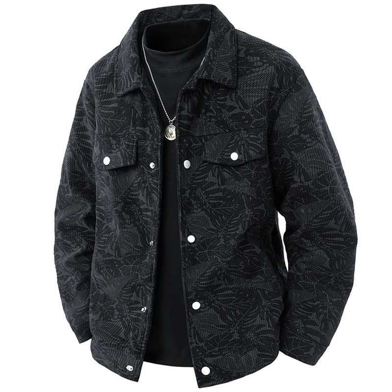 Jacket Mens Spring autumn New men jacket solid color Corduroy Jackets casual coat Mens business coats Size M5XL 6XL 7XL 8XL J251014