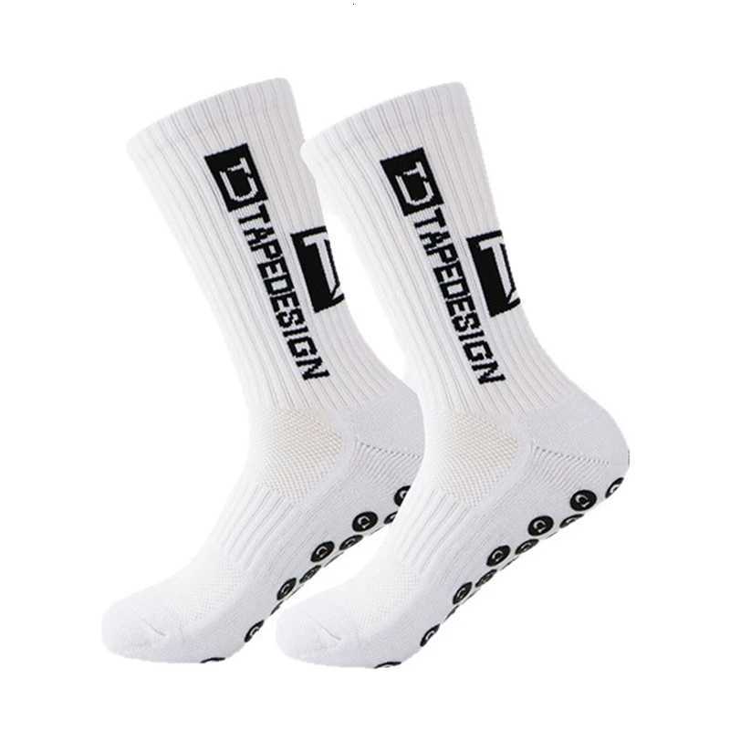 2025 New ANTI SLIP Tape design Football Socks Mid Calf NonSlip Soccer Sport Cycling Sports Mens Women Sock Grip Yoga 1 Pairs Z251014