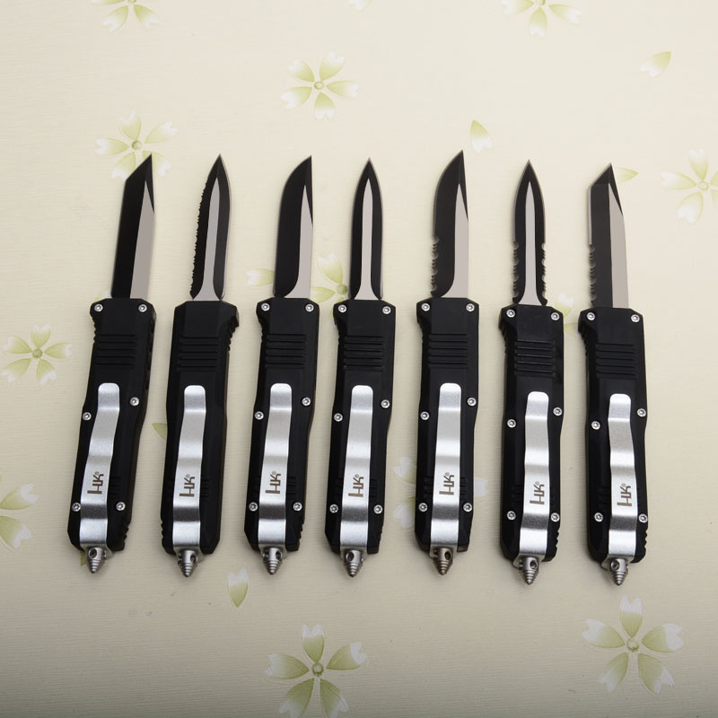 7Models C07 HK Fixed Blade Knife 2.83" 440C Blade, Zinc Aluminum Alloy Handles