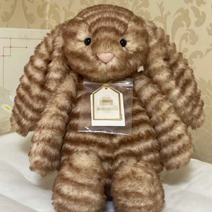 Giocattoli Etichetta Dorata Pelle Di Tigre Bonnie Coniglio Peluche Comfort Doll…