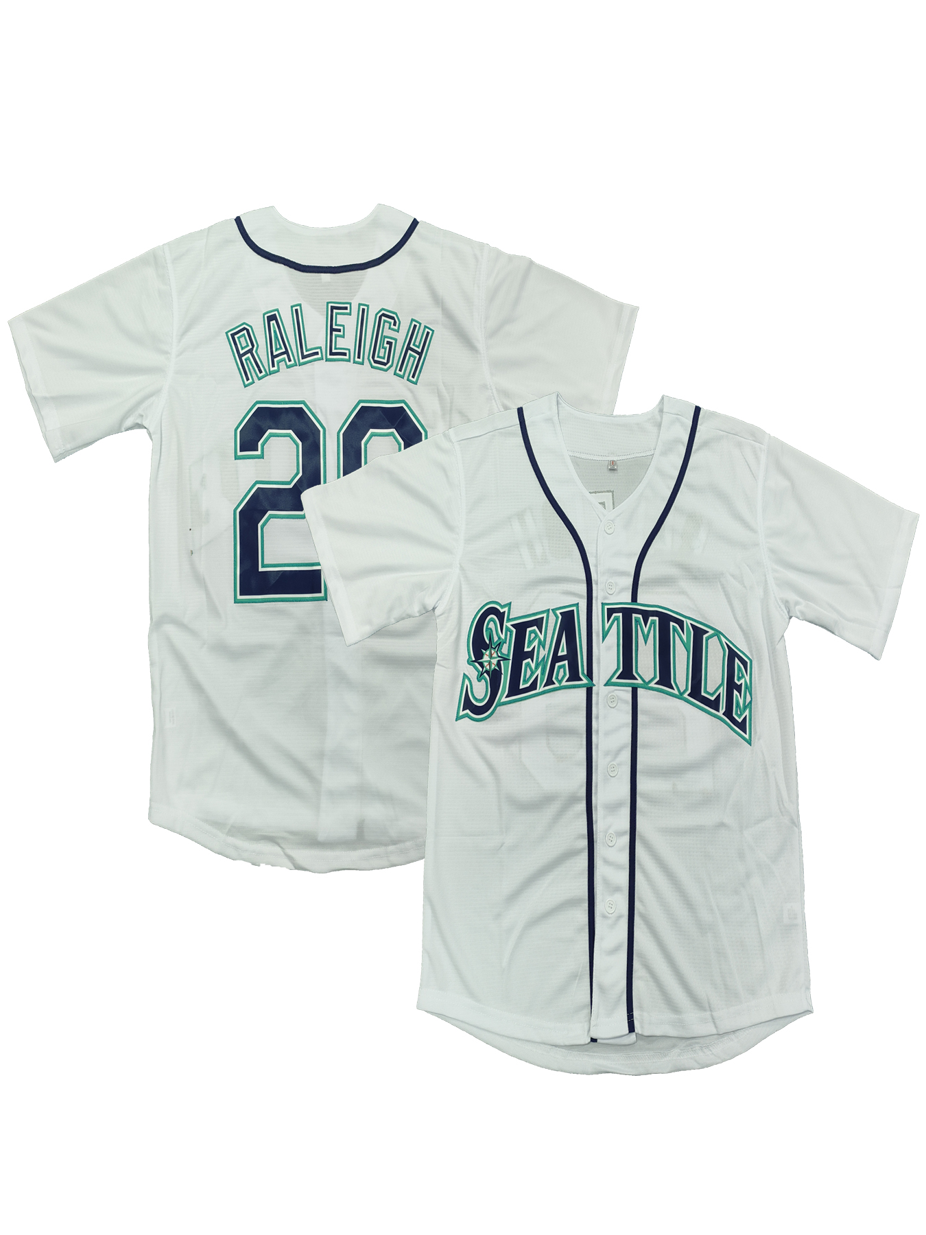 Personalized Custom Julio Rodriguez 2025 Baseball Jersey Randy Arozarena J.P. Crawford Cal Raleigh Mitch Garver George Kirby Luis Castillo