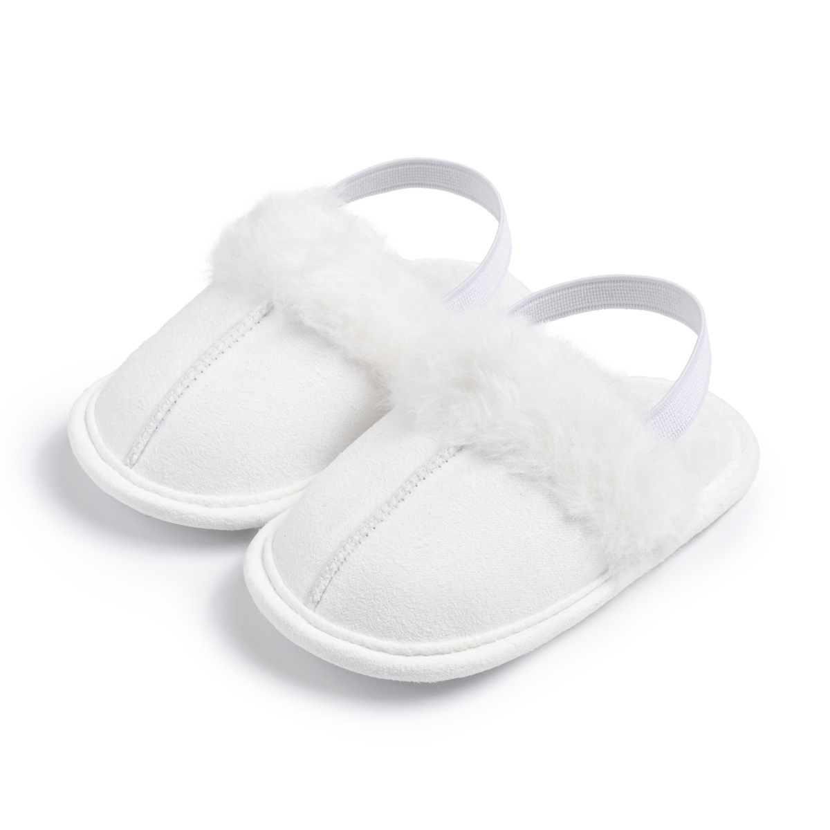 Newborn Winter Slippers Infant Fluffy Baby Newborn Sandals Plush Warm Soft Non-slip Cutefeet Sole First Walker Cribs Shoes 0-18M K01077