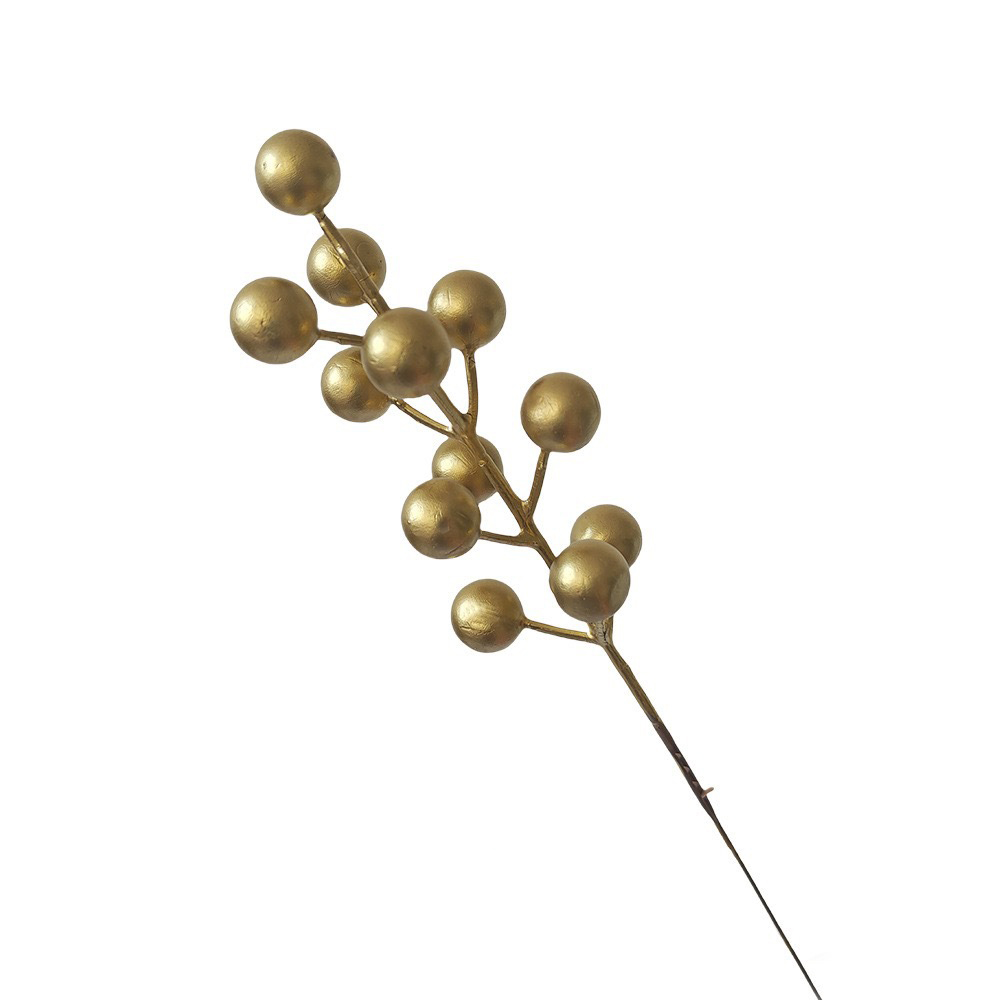 Christmas simulation berry grafting pine needle lantern flower decoration red fruit DIY flower arrangement accessories wholesale artificial flowers