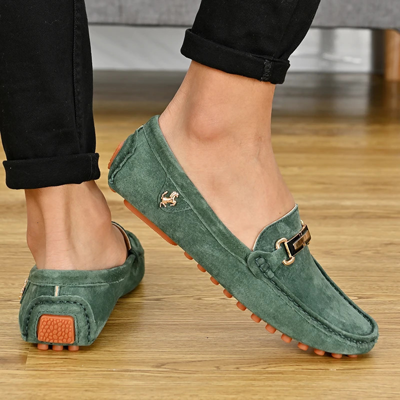 MAEDEF Size 48 Loafers Men Fashion Leisure Leather Shoes Slip on Soft Comfortable Nonslip Driving for 251014