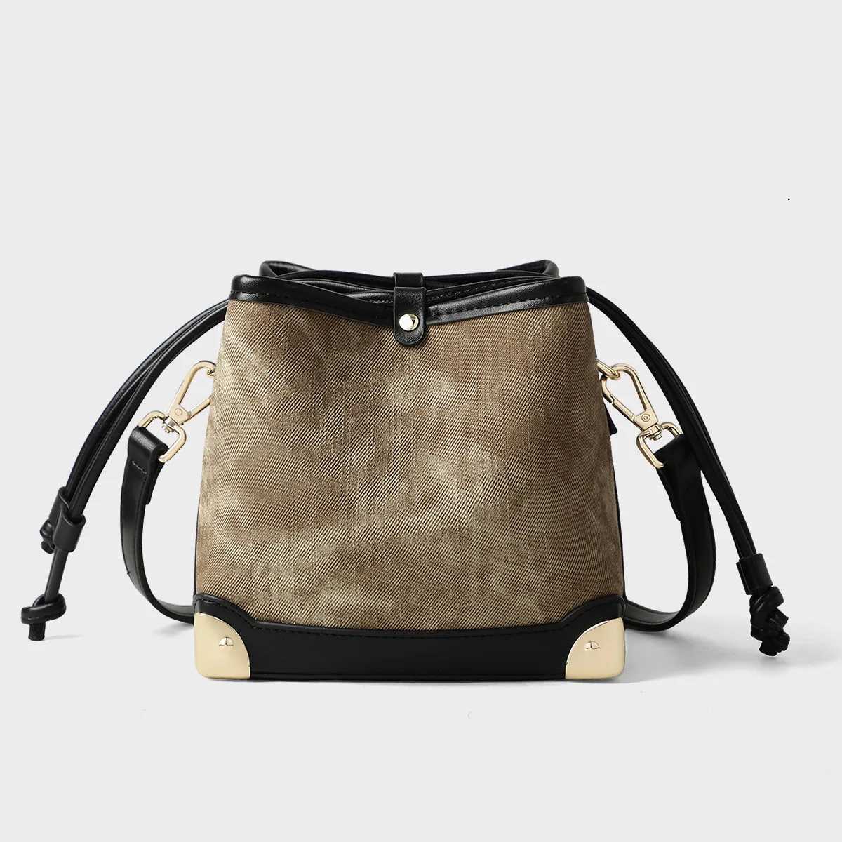 2025 Wens Genuine Leather Crossbody Bag Elegant Bucket Purse Luxury Shoder Bag for Wen Fiable Summer Cluh D251014