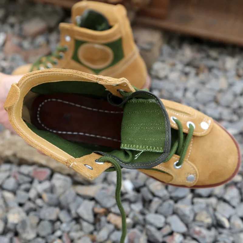 Goodyear Welted Cowhide Mens 65 Type Skydiving Boots Tooling Shoes Outdoor 91 Fight Training Hunting Military Hiking Sneakers C251014