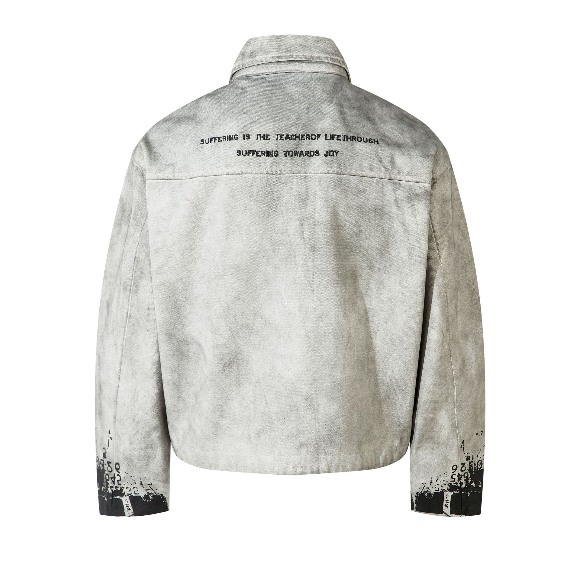 Men's Jackets Streetwear Vintage Camouflage Jacket Y2K Clothing Studded Mens Distressed Baggy Coats Water-washed Black And Red Suede Multi-pocket