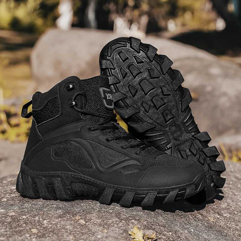 Classic Trendy Mens Ankle Boots Wear Resisting Hiking Shoes Comfortable Walking Sneaker Man NonSlip Treking Footwear Trainers C251014