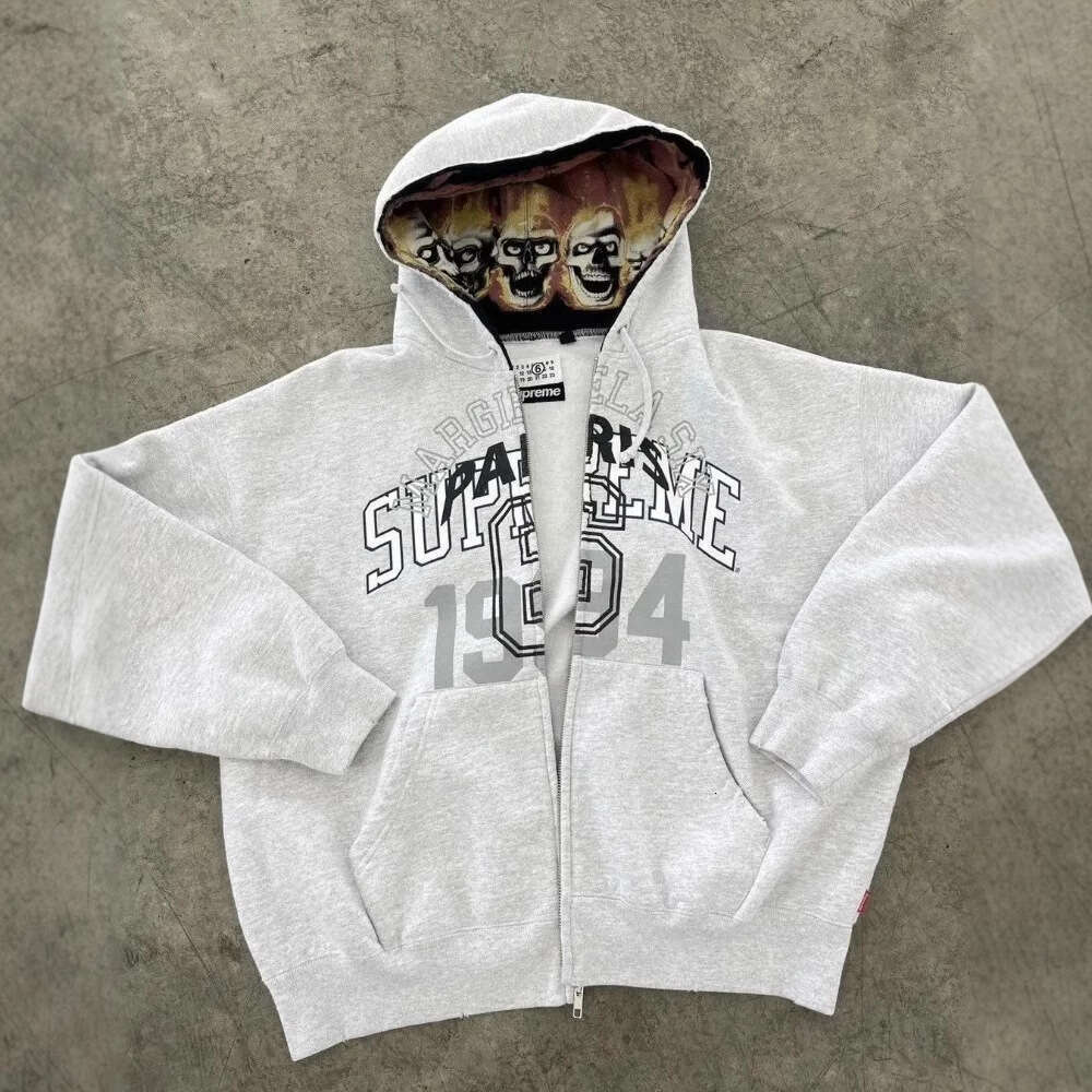 Zipper Cardigan 2025 New Cross-Border 1994 English Print National Trend Treasure Boy Hoodie