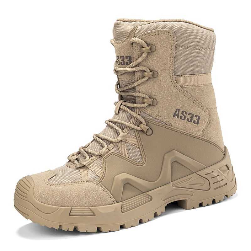 2024 New Triangle Region CrossBorder Mens Tactical Boots Outdoor Hiking Camping Warfare Ankle Height Winter Season C251014