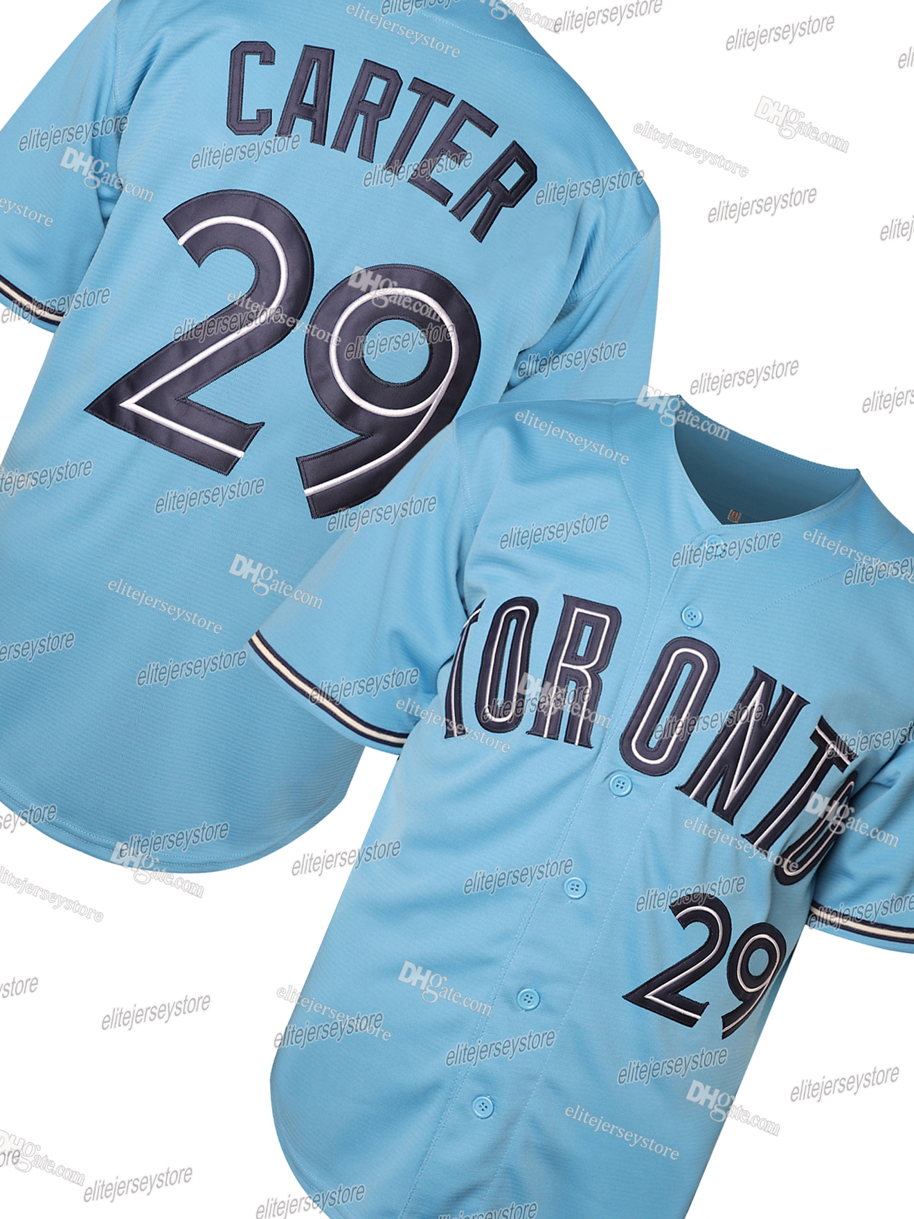 In Stock 11 Bo Bichette 27 Vladimir Guerrero Jr. 29 Joe Carter Baseball Jersey Fast Shipping Classic 100% Stitched Letter Number Polyester Classic Spo