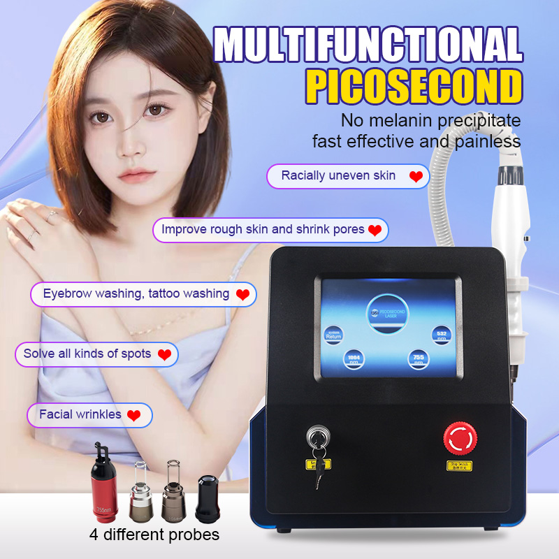 HOT Pico Second Q Switched 532nm 755nm 1064nm 1320nm Nd Yag Laser Tattoo Removal Machine Pico Laser Beauty Equipment