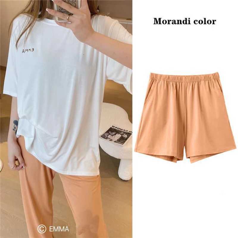 3 Sets Of Spring And Summer New Ladies Pajamas Girls ShortSleeved Loungewear Sweet Simple Imitation Cotton Loungewear SetT251014